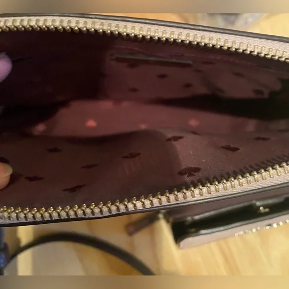 Kate Spade In Rose Smoke ( Burgandy & Pink ) Crossbody Bag Set. - Picture 10 of 11